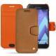 Samsung Galaxy A5 (2017) leather case - Mandarine vintage ( Pantone 165C ) 
