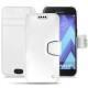 Samsung Galaxy A5 (2017) leather case - Platinium ( Bologna Hi Gloss Metallic - Pantone 877C ) 