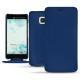 HTC U Ultra leather case - Bleu Océan PU