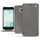 Housse cuir HTC U Ultra - Acier vintage ( Pantone 403C ) 