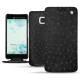 HTC U Ultra leather case - Autruche nero