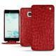 HTC U Ultra leather case - Autruche ciliegia