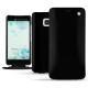 Funda de piel HTC U Ultra - Onyx ( Bologna Hi Gloss - Black ) 
