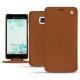Custodia in pelle HTC U Ultra - Marron ( Nappa - Pantone 1615C ) 