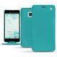 Funda de piel HTC U Ultra - Bleu fluo