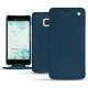 HTC U Ultra leather case - Blu mediterran