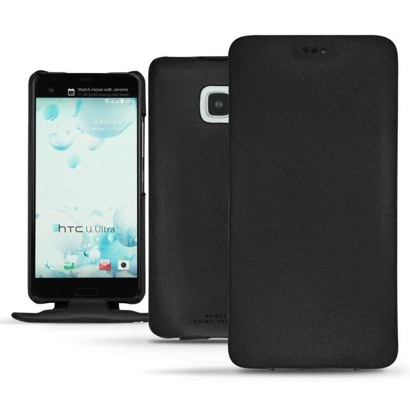 Housse cuir HTC U Ultra - Noir PU