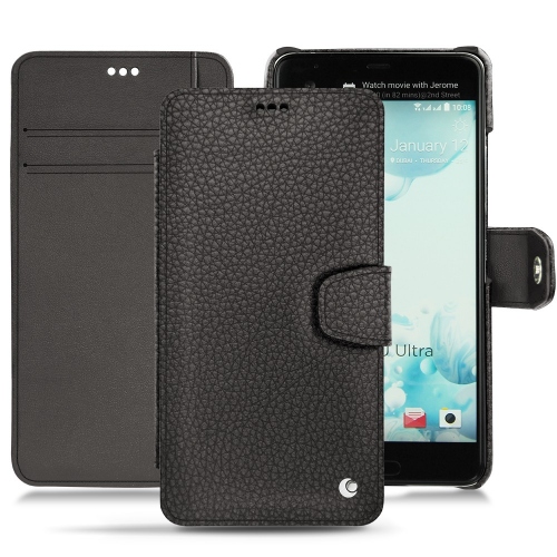 Lederschutzhülle HTC U UltraAnthracite ( Pantone #41403c ) 