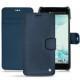 Custodia in pelle HTC U Ultra - Jean vintage ( Roughtcut - Pantone 285U  ) 