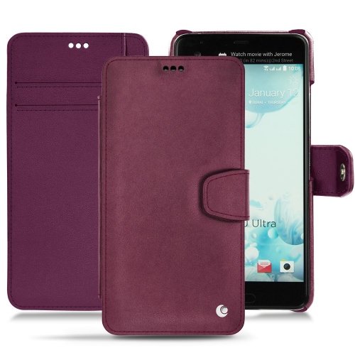 Lederschutzhülle HTC U UltraPrune vintage ( Pantone #612434 ) 