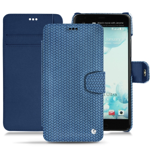Custodia in pelle HTC U UltraAbaca ishia ( Pantone #395775 ) 