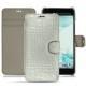 Housse cuir HTC U Ultra - Crocodile milk
