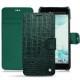 Funda de piel HTC U Ultra - Crocodile pino