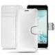 Housse cuir HTC U Ultra - Platinium ( Bologna Hi Gloss Metallic - Pantone 877C ) 