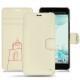 Custodia in pelle HTC U Ultra - Blanc escumo