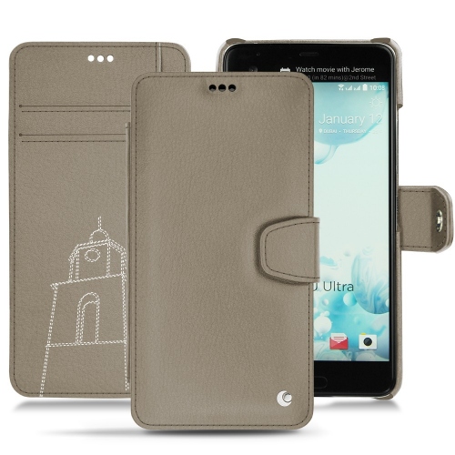 Funda de piel HTC U UltraDarboun sabla ( Pantone #BCB1A1 )