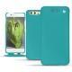 Huawei P10 leather case - Bleu fluo