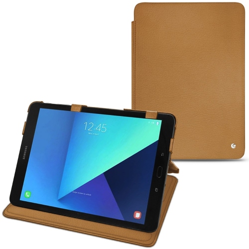 가죽 커버 Samsung Galaxy Tab S3 9.7Castan esparciate ( Pantone #824F2A )