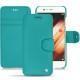 Huawei P10 leather case - Bleu fluo