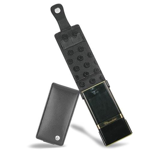 Custodia in pelle LG KE800 - Chocolate Platinum 