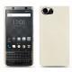 Lederschutzhülle Blackberry Keyone - Ivoire ( Sleek P C12 - White ) 