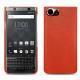 Lederschutzhülle Blackberry Keyone - Papaye ( Pantone 180C ) 
