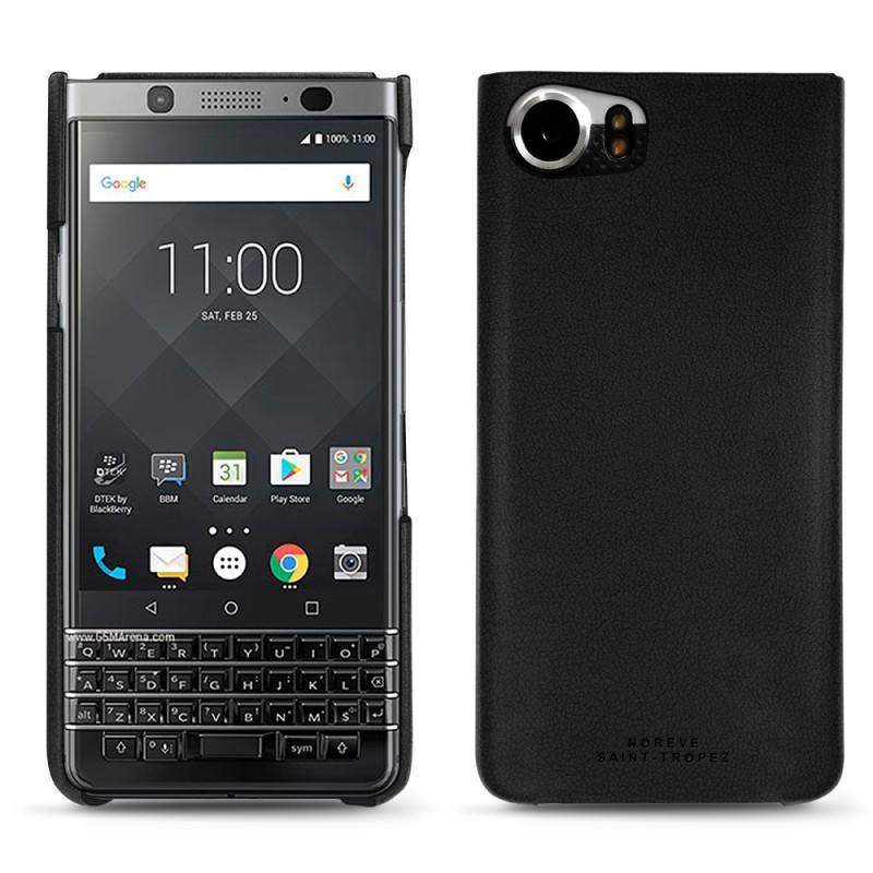 レザーケース Blackberry Keyone - Noir PU
