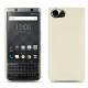 Lederschutzhülle Blackberry Keyone - Blanc PU