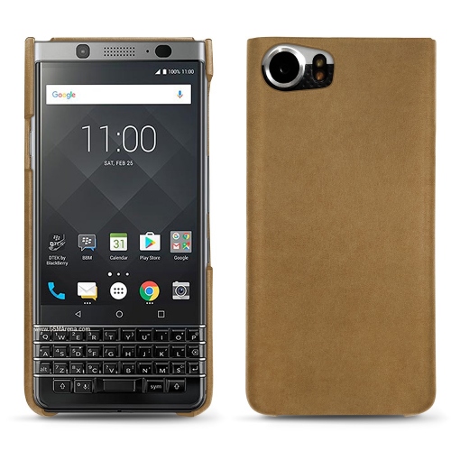 가죽 커버 Blackberry KeyoneSable vintage ( Pantone #9b7340 ) 
