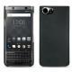 Capa em pele Blackberry Keyone - Dark vintage ( Roughtcut - Black#5256 ) 