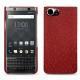 Blackberry Keyone leather cover - Autruche ciliegia