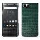 Custodia in pelle Blackberry Keyone - Crocodile pino