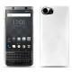 Coque cuir Blackberry Keyone - Platinium ( Pantone 877C ) 