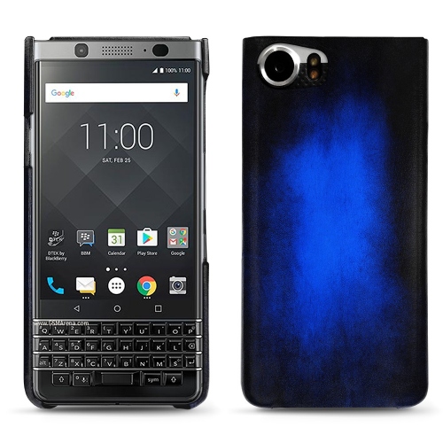 가죽 커버 Blackberry KeyoneBleu Patine