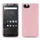 Blackberry Keyone leather cover - Rose ( Nappa - Pantone 2365C ) 