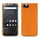 レザーケース Blackberry Keyone - Orange ( Nappa - Pantone 1495U ) 