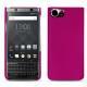 Coque cuir Blackberry Keyone - Rose fluo