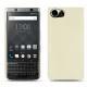 Blackberry Keyone leather cover - Blanc escumo