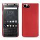 Blackberry Keyone leather cover - Rouge troupelenc