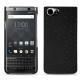 Blackberry Keyone leather cover - Autruche nero
