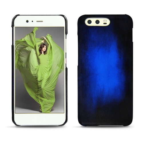 Coques, étuis et housses Haute-Couture fabriqués main pour Huawei P10 Bleu Patine