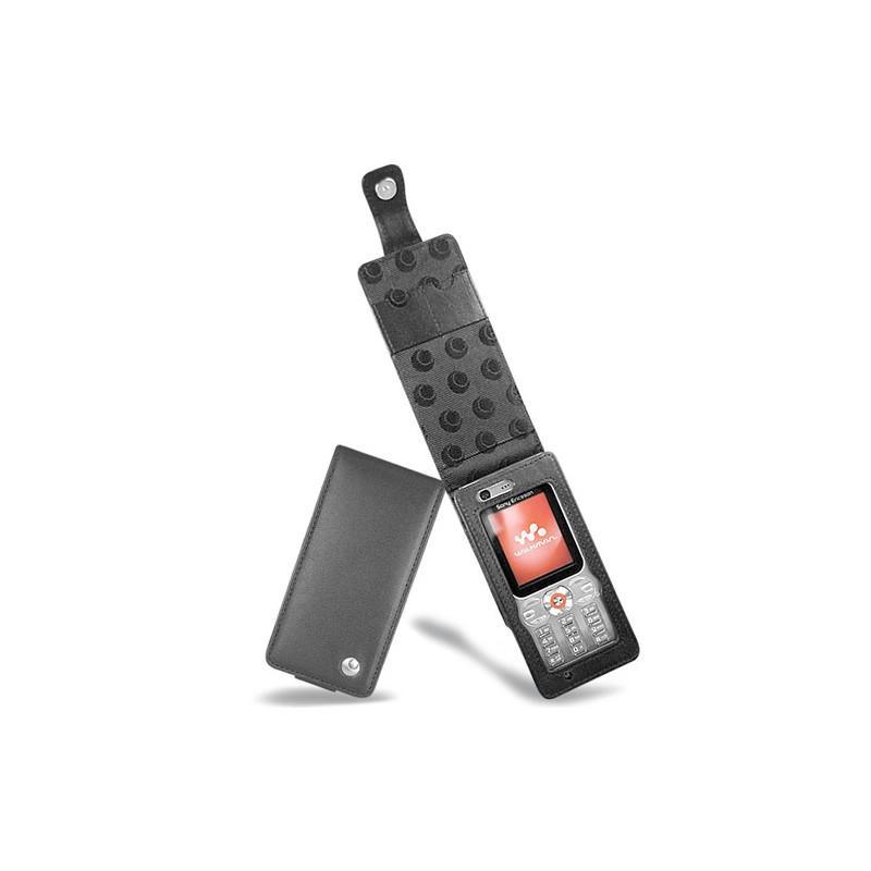 Housse cuir Sony Ericsson W880  - Noir ( Nappa - Black ) 