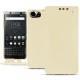 レザーケース Blackberry Keyone - Beige ( Nappa - Pantone 7502C ) 