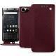 Housse cuir Blackberry Keyone - Lie de vin ( Pantone 5115C ) 
