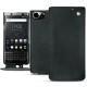 Housse cuir Blackberry Keyone - Dark vintage ( Roughtcut - Black#5256 ) 