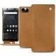 Housse cuir Blackberry Keyone - Mandarine vintage ( Pantone 165C ) 