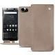 Housse cuir Blackberry Keyone - Taupe vintage ( Pantone 7530C ) 