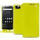 レザーケース Blackberry Keyone - Jaune fluo