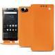 Blackberry Keyone leather case - Orange fluo
