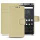 レザーケース Blackberry Keyone - Beige PU